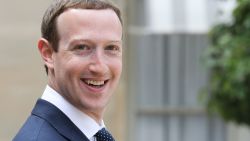 TOPSHOT - Facebook's CEO Mark Zuckerberg leaves after the "Tech for Good" Summit at the Elysee Palace in Paris, on May 23, 2018. (Photo by Ludovic MARIN / AFP) (Photo by LUDOVIC MARIN/AFP via Getty Images)