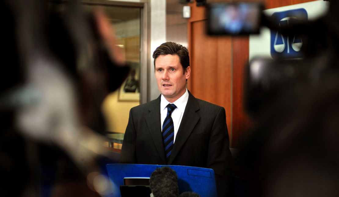 Starmer speaks while Director of Public Prosecutions, in 2010.