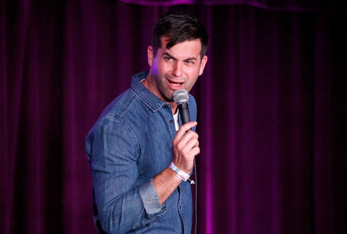 Kosta performing onstage during 'The Cluster' in the Room 415 Comedy Club on June 2, 2018 in San Francisco.