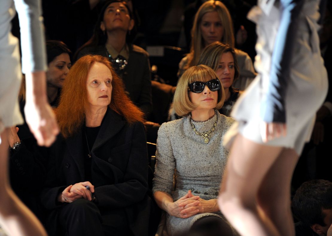 Coddington and Vogue's Anna Wintour sit front row at Zac Posen's Fall-Winter 2010 runway show at New York Fashion Week.