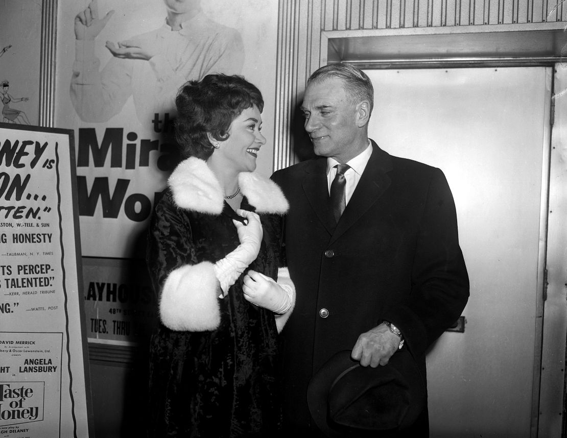 Joan Plowright and Sir Laurence Olivier.