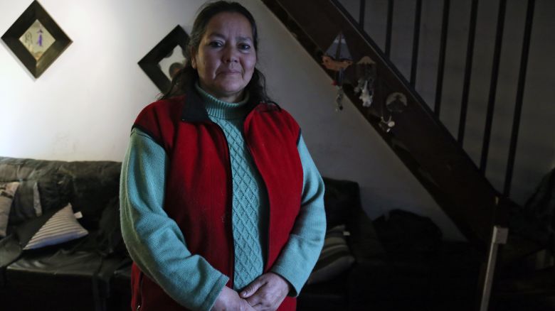 La chilena Josefina Sandoval posa durante una entrevista con AFP en Santiago, el 10 de junio de 2018. Sandoval dio a luz a una niña el 24 de junio de 1980 en el hospital Paula Jaraquemada de Santiago y nunca más se supo de ella.