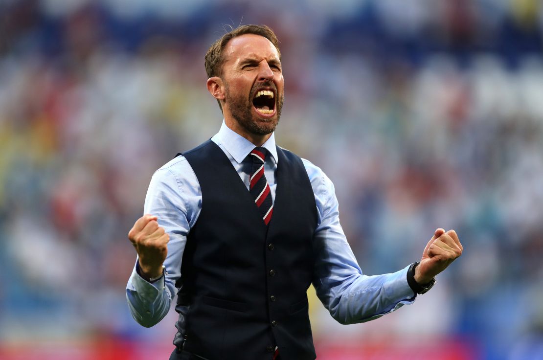 Southgate's waistcoat became the talk of the 2018 World Cup.