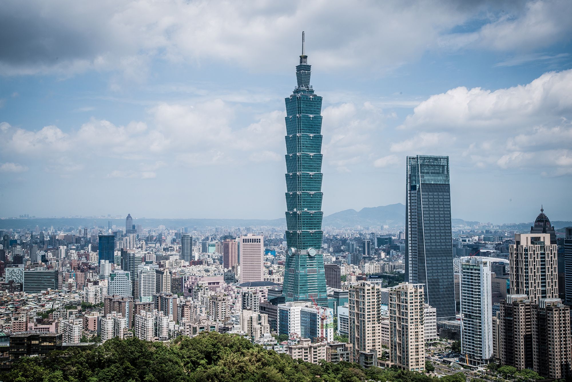 The Taipei 101 building in Taiwan's capital was the world's tallest skyscraper from 2004 to 2007.