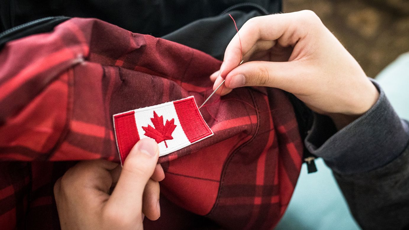 Canadians sew flags onto their luggage to make sure everyone knows they're Canadian. They don't love it when Americans do it.