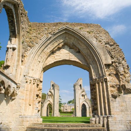 UK, England, Glastonbury Abby ruins