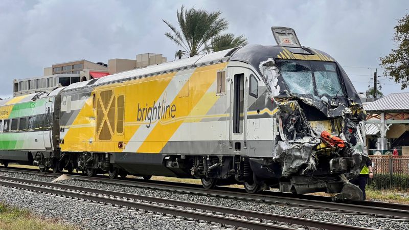 3 firefighters and 12 passengers injured in train collision with fire truck in Florida