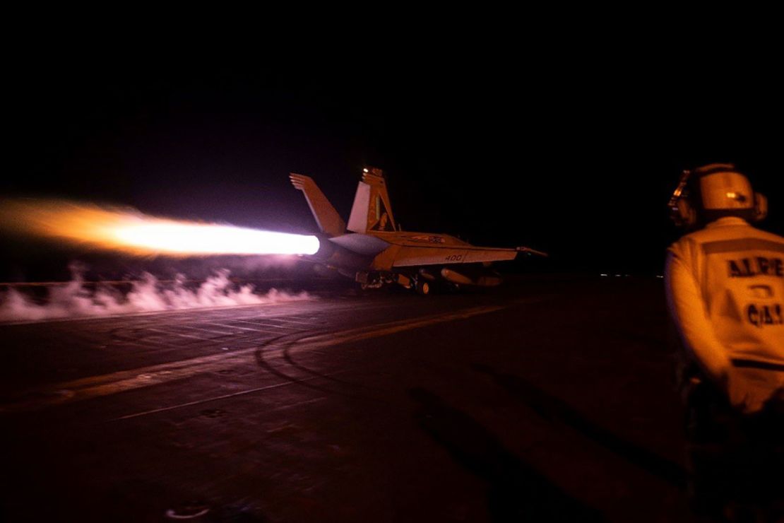 US-led coalition conducts airstrikes in Yemen in response to the Houthi aggression at the Red Sea on February 3, 2024.