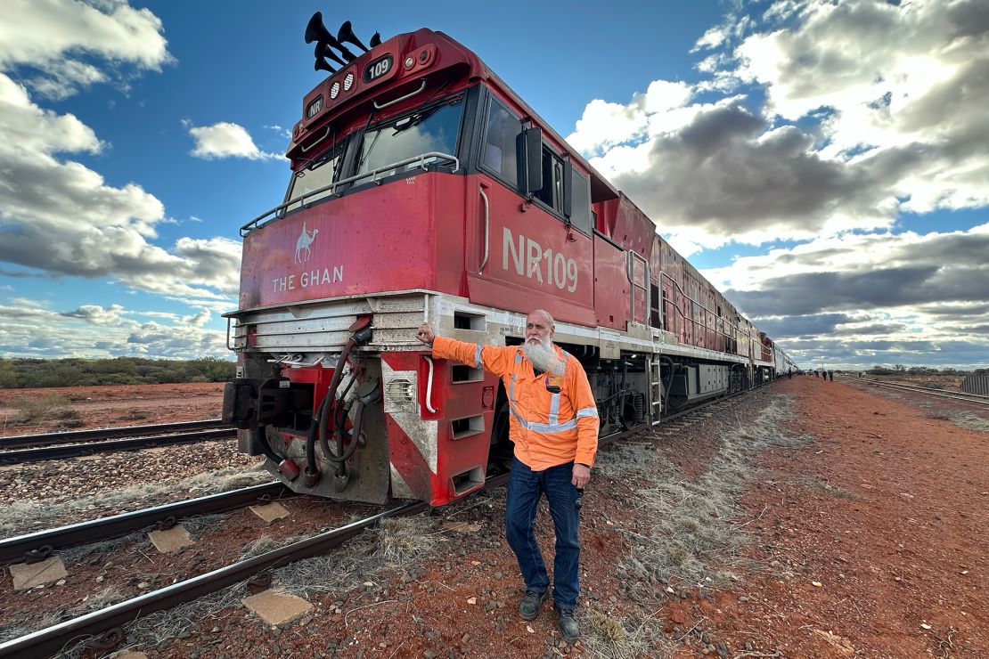 Graham Dadleh, a 60-year-old train driver on the Ghan, started working for the railways in Australia in 1980.