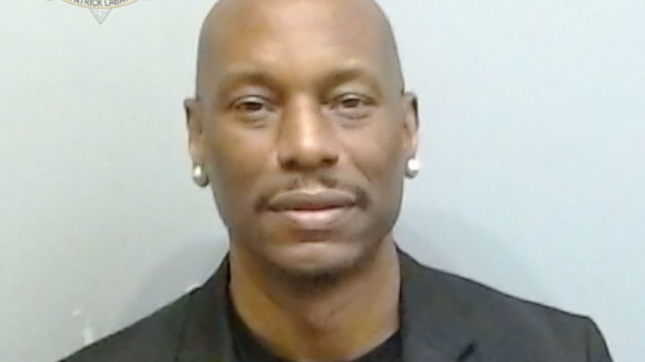 Tyrese Gibson's booking photo