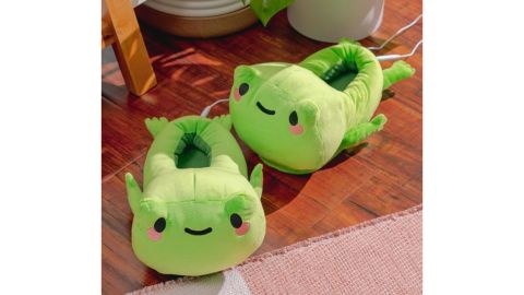 Smoko Frankie Frog USB Heated Slippers