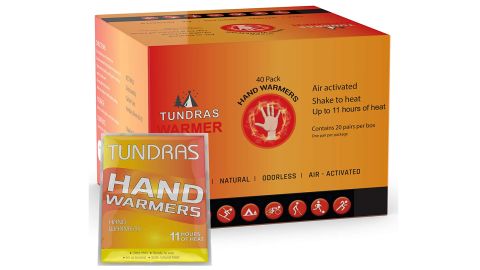 Tundras Hot Hand Warmers Long-Lasting - 40 Count