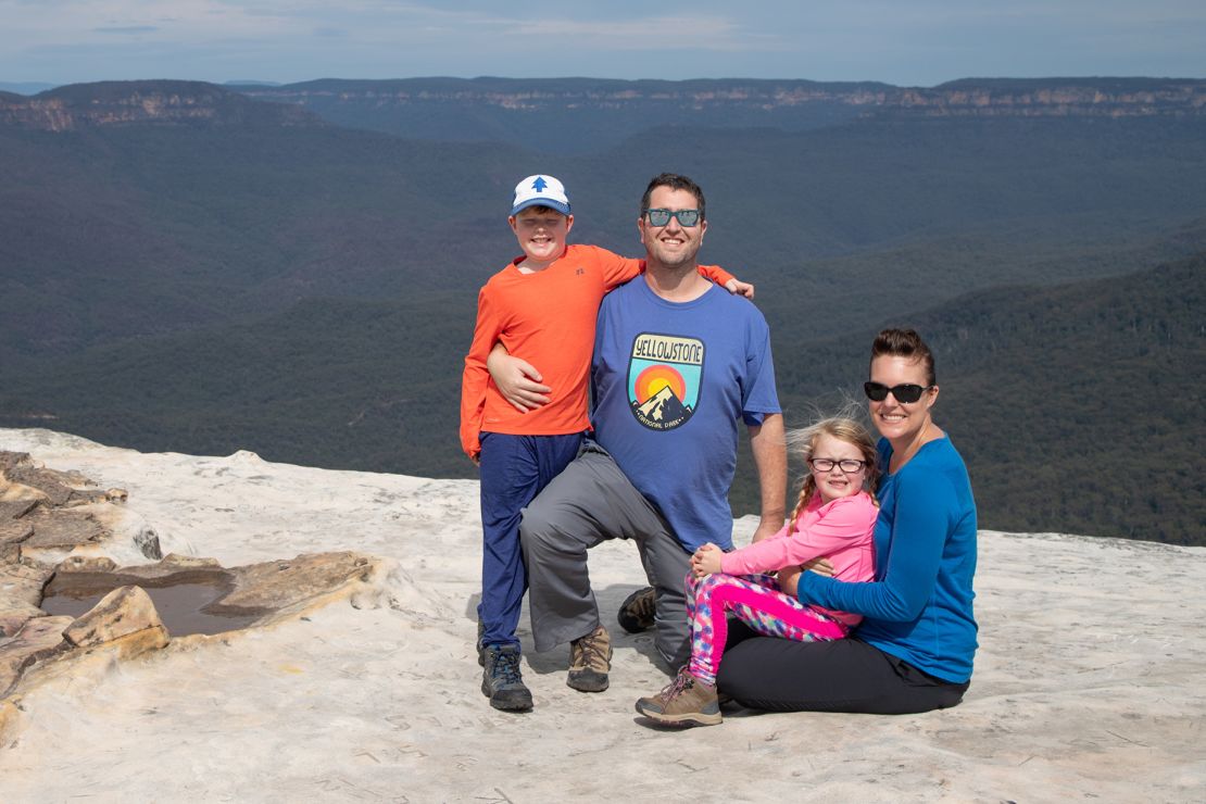 Amy and Mike love to travel with their kids. Here's the family on a trip to Australia in 2018.