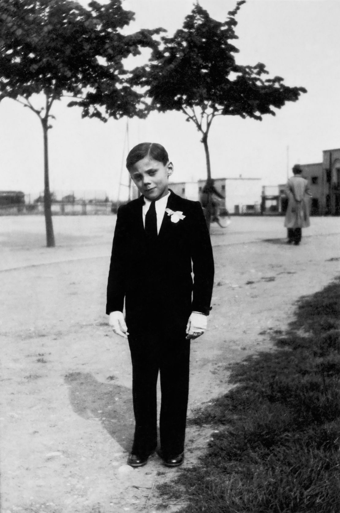 Giorgio Armani, suited and booted, in 1942.