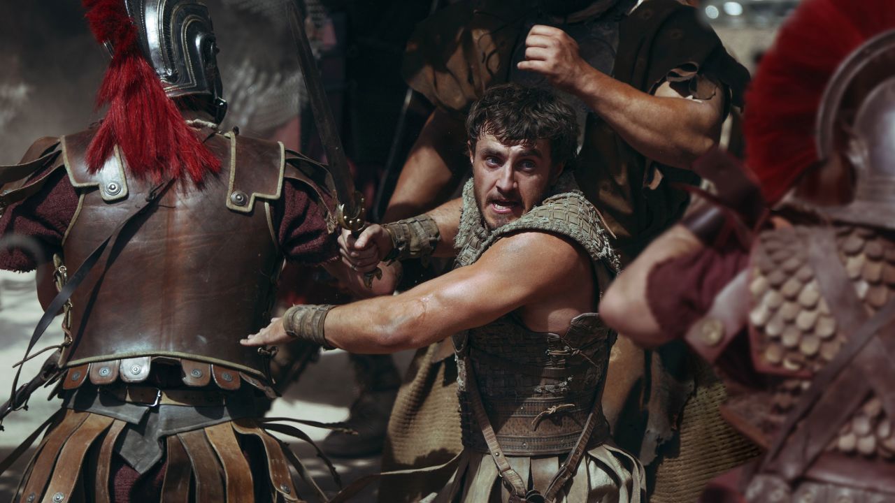 Paul Mescal plays Lucius in Gladiator II from Paramount Pictures. 