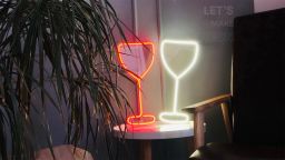 Glass of Wine Neon Sign