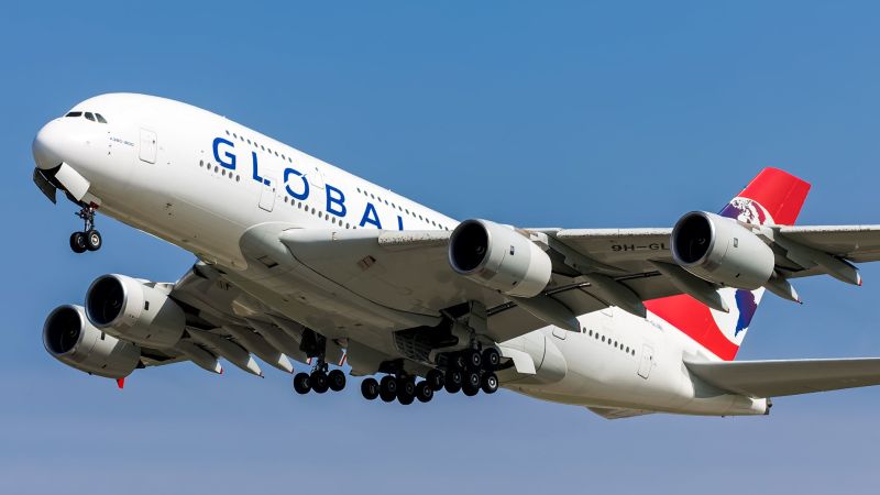 Global Airlines promised luxurious flights on a fleet of A380 superjumbos. The launch is somewhat different