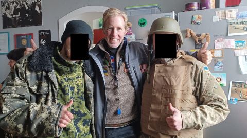 Ryan Wesley Routh (center), who was detained by US authorities on Sunday after an apparent assassination attempt on former President Donald Trump.