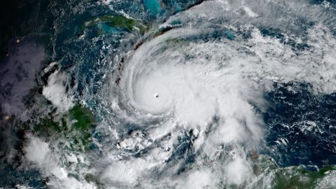 Hurricane Melissa roars in the Caribbean Sea on Monday morning.