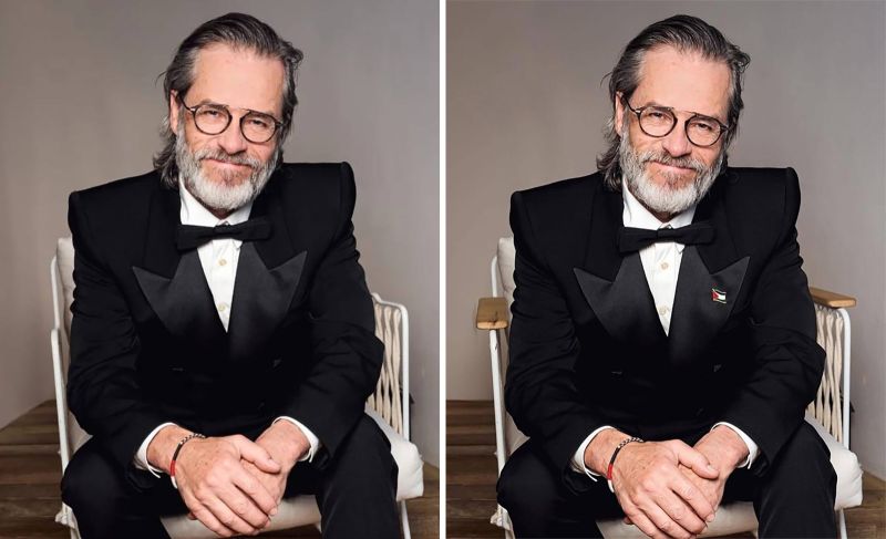 The retouched image published in the article, left, versus the untouched image on the right.