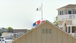 This Google street view image from August 2023 shows "An Appeal to Heaven" flag flying at US Supreme Court Justice Samuel Alito's home in Long Beach Island. 