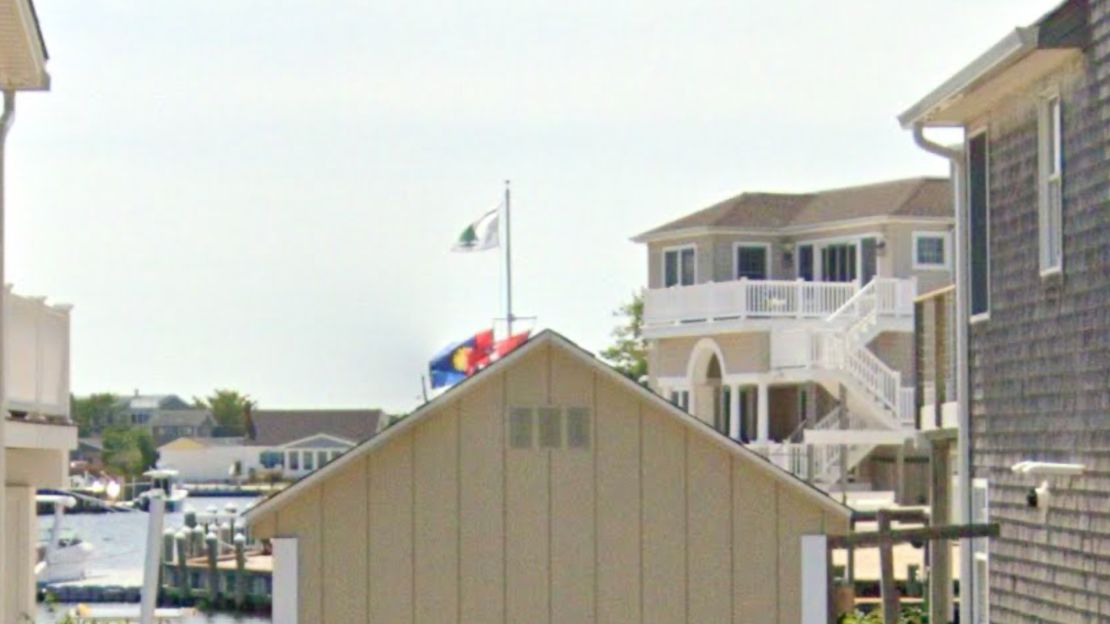 This Google street view image from August 2023 shows "An Appeal to Heaven" flag flying at US Supreme Court Justice Samuel Alito's home in Long Beach Island. 