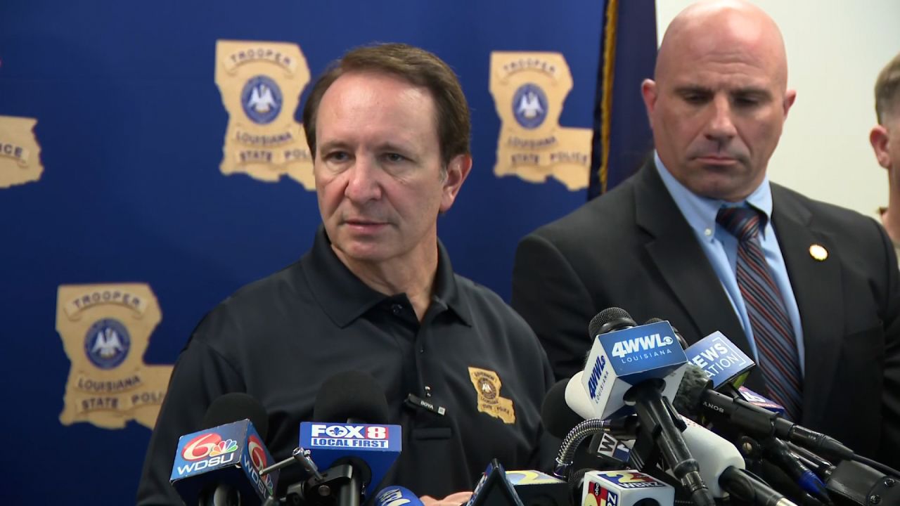 Louisiana Gov. Jeff Landry speaks during a press conference in New Orleans on January 2.