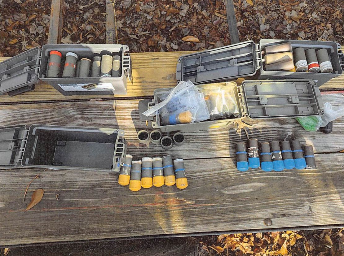 Prosecutors say more than 150 pipe bombs were found in a Virginia man's home in what could be the FBI's largest-ever seizure.