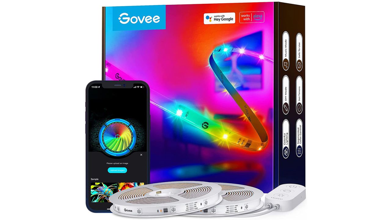 Govee indoor wi-fi led strip product card