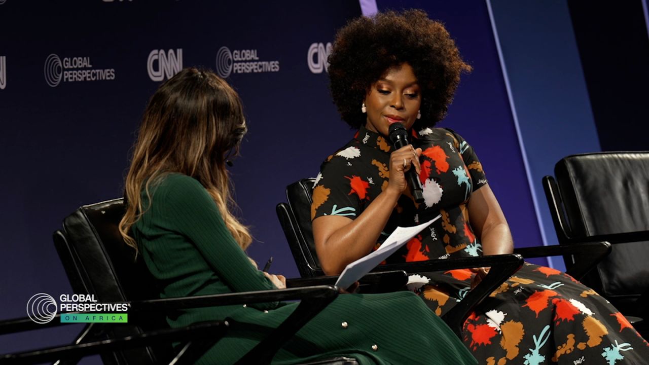 Author Chimamanda Ngozi Adichie speaks to CNN’s Zain Asher at Global Perspectives on Africa.