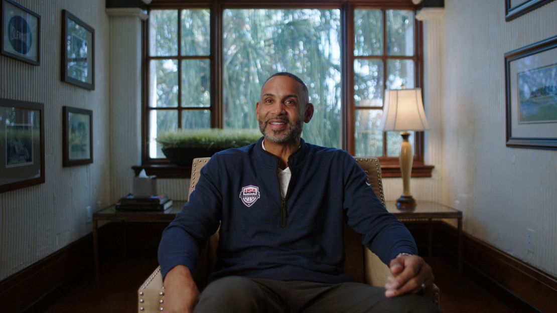 Grant Hill is one of the principal voices in HBO's "We Beat The Dream Team."