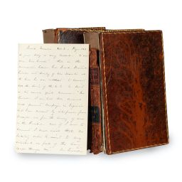 Two volumes of President Ulysses S. Grant's memoirs, including Sherman's annotations, are up for auction.