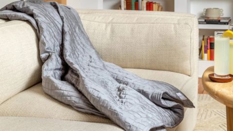 gravity cooling blanket review draped