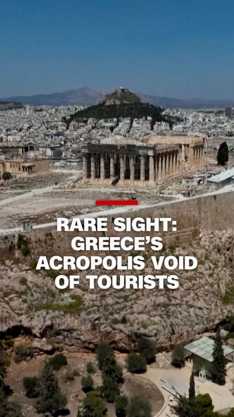 Drone video shows rare site: Greece's Acropolis with no tourists | CNN
