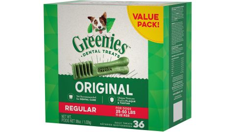 Greenies' regular dental dog treatment
