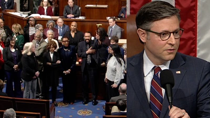 See moment Democrats sing and defy Johnson on House floor CNN See moment Democrats sing and defy Johnson on House floor CNN