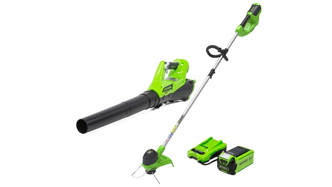 
Greenworks 40V Cordless String Trimmer and Leaf Blower Combo Kit