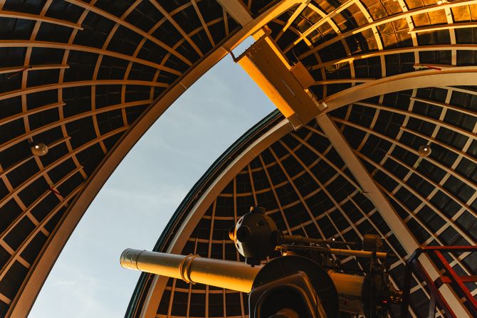 <strong>Seeing the stars: </strong>Griffith Observatory, built 90 years ago, is free to explore and houses a greatest hits of exhibits, including a Foucault's pendulum, a camera obscura, an actual moon rock, and a Tesla coil that shoots lightning bolts during short presentations.
