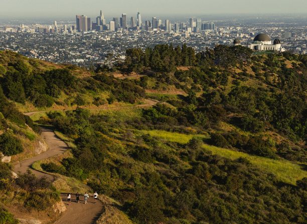 <strong>Urban oasis: </strong>Los Angeles’ Griffith Park is a massive, mountainous, wild oasis in the middle of the city’s dense urban sprawl.
