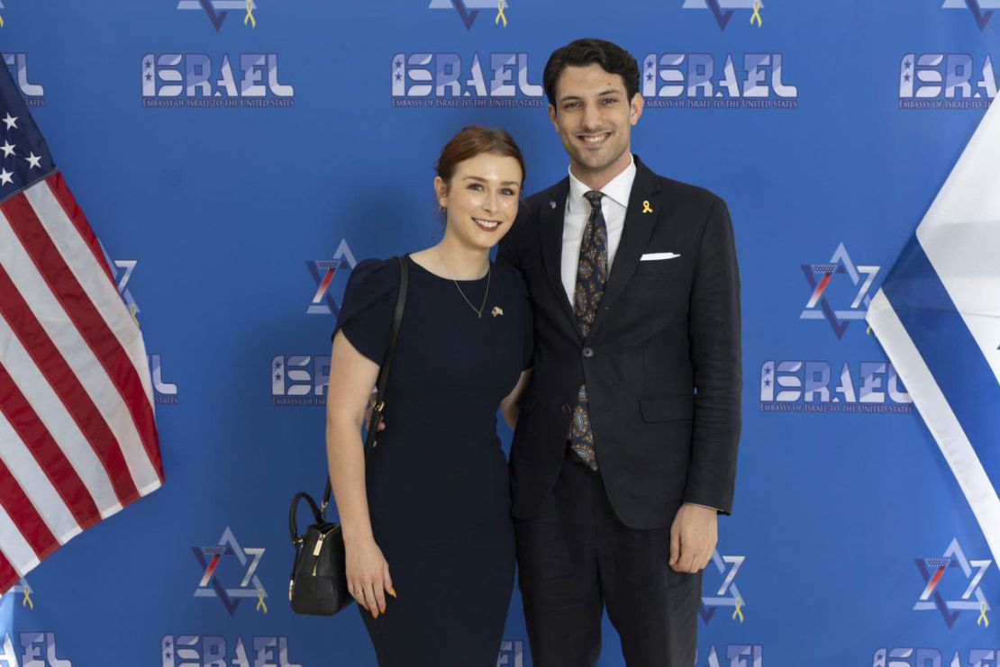 This image, shared by the Embassy of Israel to the USA, shows Sarah Milgram and Yaron Lischinsky, who were killed outside of the Capital Jewish Museum in Washington, DC, on Wednesday.