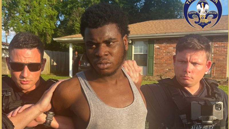 Video shows the moment police arrest an inmate who escaped a New Orleans jail