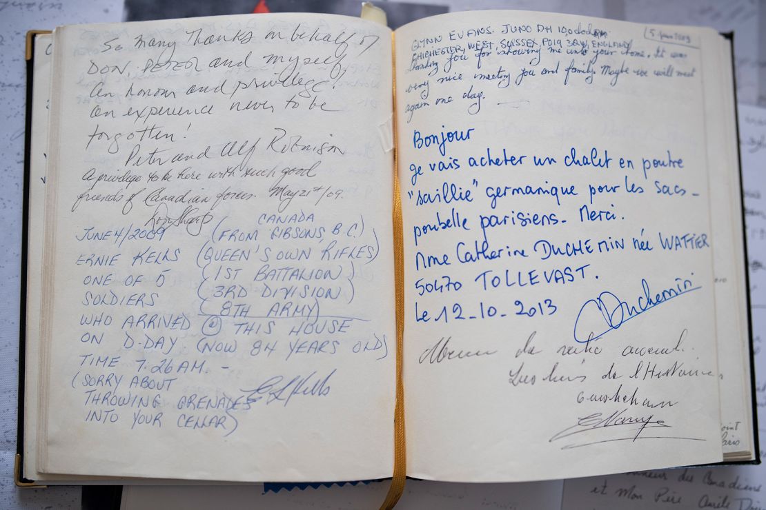 Their guestbook is filled with hundreds of entries, including that of one soldier who tossed grenades into their cellar.