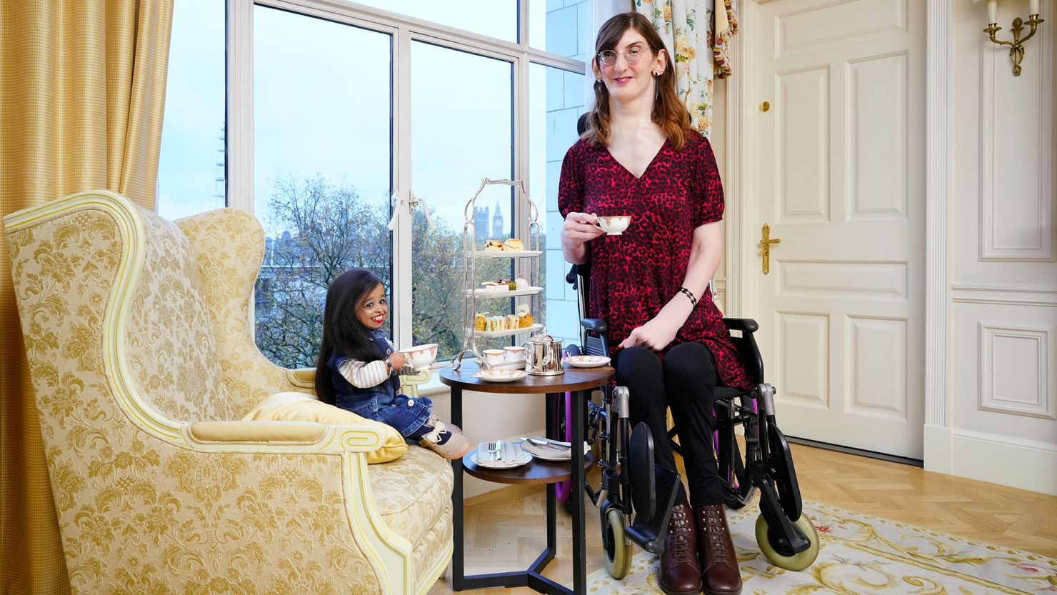 World’s tallest and shortest women meet for afternoon tea CNN