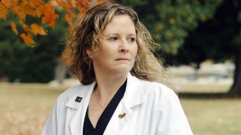 Dr. Nikki Zite, a professor at a University of Tennessee OB-GYN residency program, in Knoxville, Tenn., on Oct. 17, 2022. Zite worries that top-tier candidates will not apply there because abortions cannot be performed in the state. (Morgan Hornsby/The New York Times)