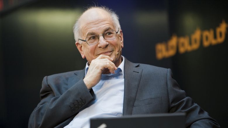 Portrait of Daniel Kahneman, Israeli-American psychologist and 2002 Nobel Prize winner in economics.