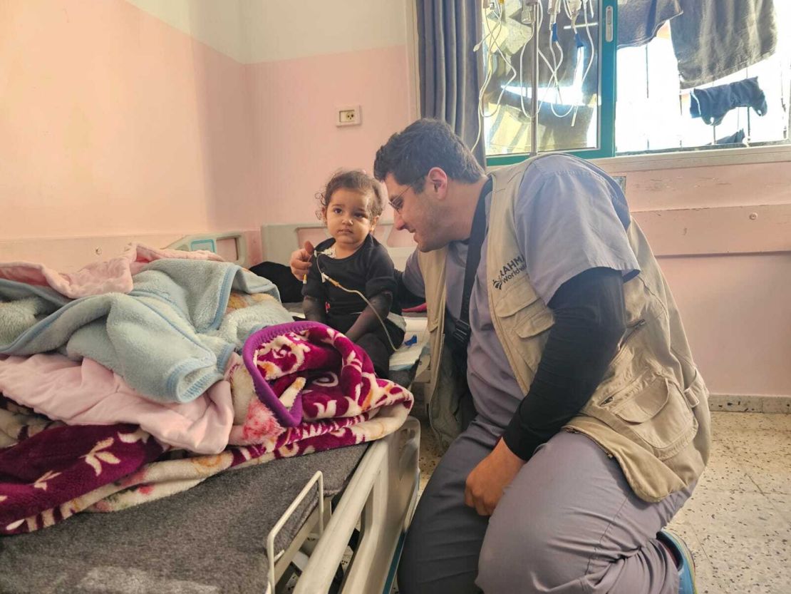 When Dr. Mohamed Kuziez (right) left Gaza, he recalled, “my heart wanted to just take her with me in my arms and run across the border with her.”