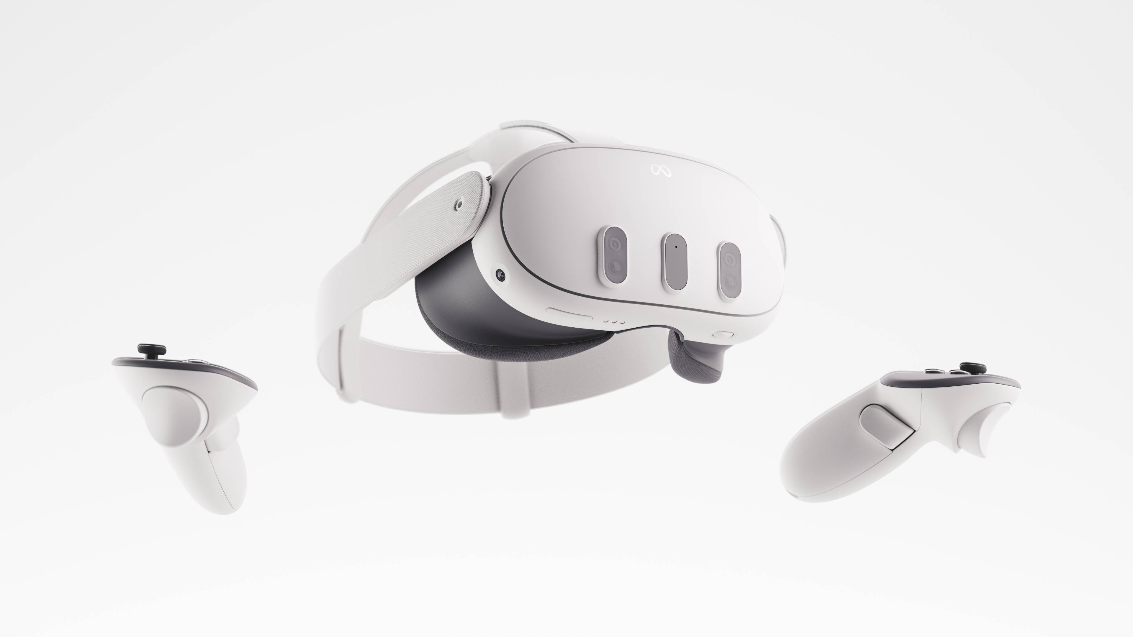 Wall bracket for VR headset (Meta Quest 3, Quest 2) - White