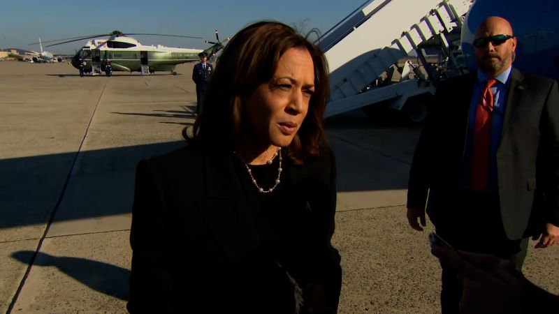 Harris distances herself from Biden’s ‘garbage’ comment as Democrats are privately exasperated by the president