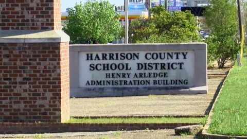 The Harison County School District building