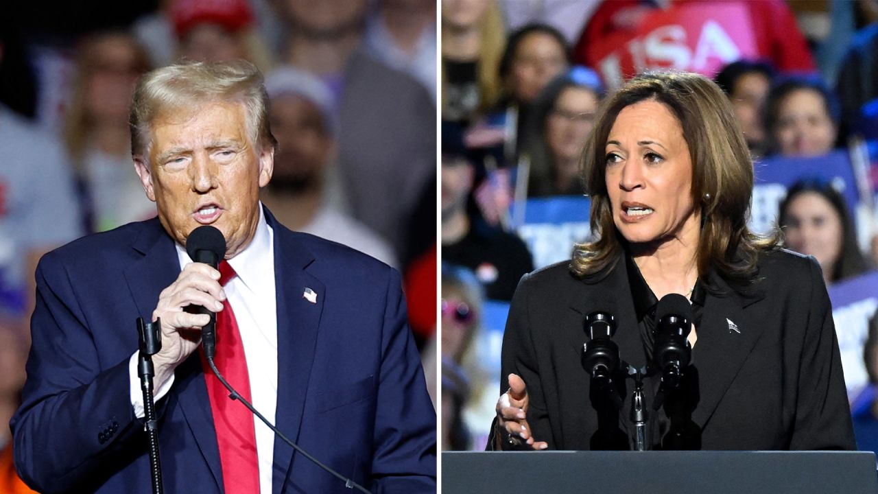 Former President Donald Trump and Vice President Kamala Harris held dualing in Milwaukee, Wisconsin, on November 1, 2024.